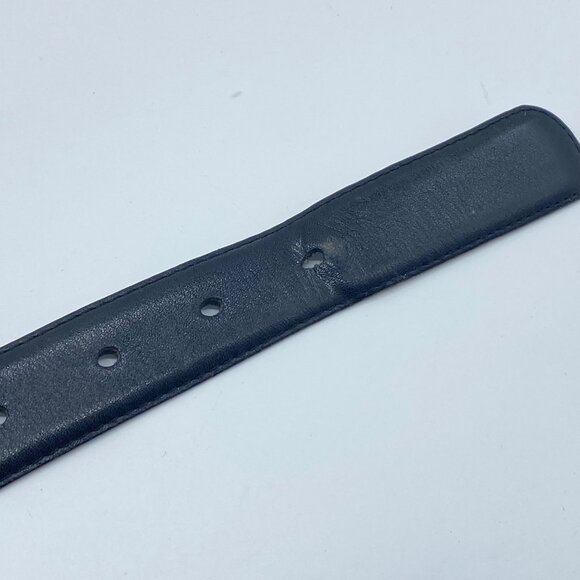 Womens Mens Black Saddle Leather Belt With Solid Brass Buckle 34-85 Uruguay - Picture 5 of 7